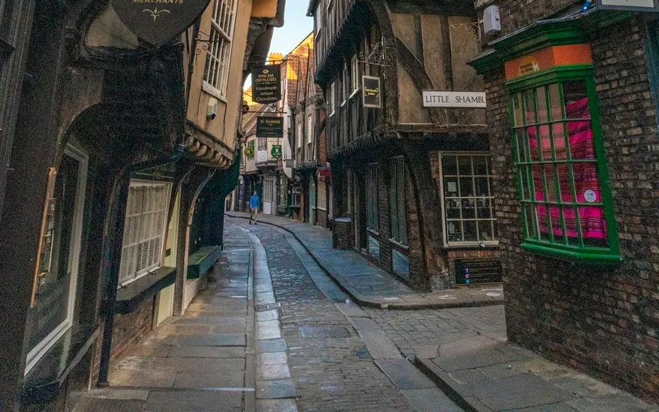 The Shambles and the Christmas market
